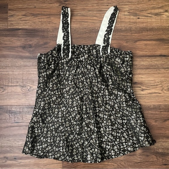 Vintage Y2K Womens Babydoll Sleeveless Blouse Whimsigoth Fairy Dark Acadamia XXL - Picture 5 of 8